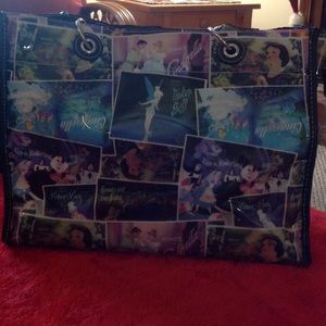 Vibrant Disney Vinyl Purse w/ OC Characters 13x10"